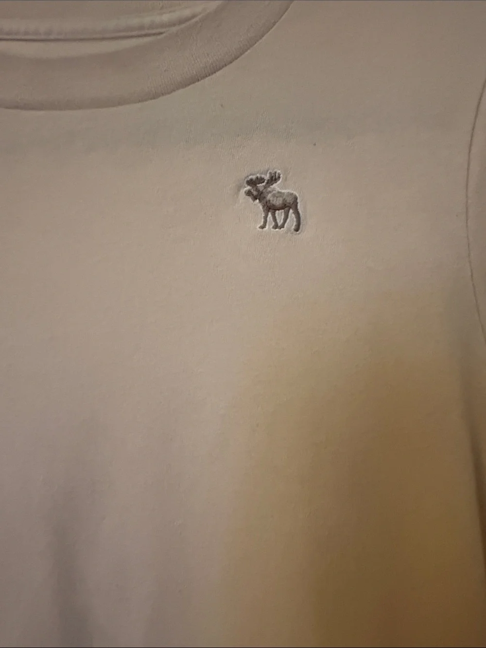 Abercrombie & Fitch Cream Short Sleeve Tee size 13/14